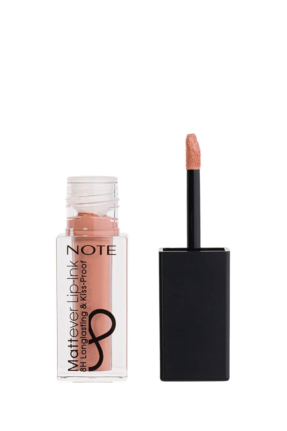 Note Mattever Liquid Lipstick 04 Peach Rose 01
